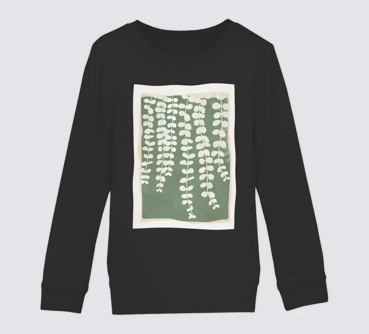 Minimal Abstract Leaves 2 felpa bambino da cityart