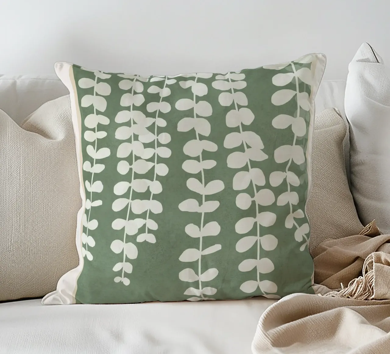Minimal Abstract Leaves 2 cuscino da cityart