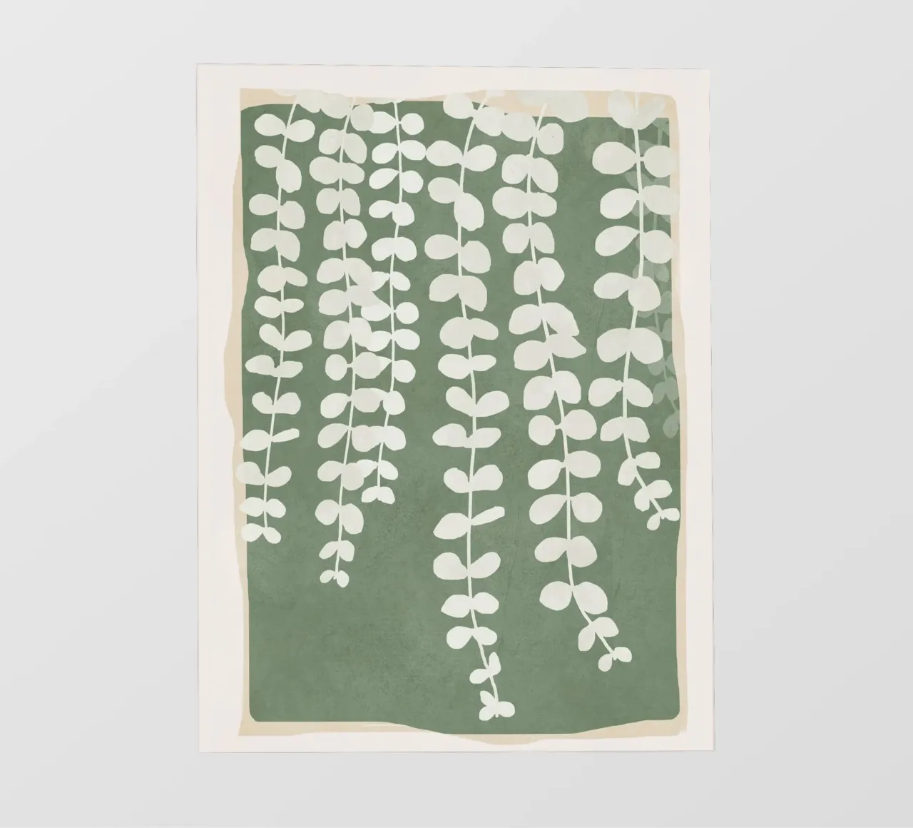 Minimal Abstract Leaves 2 pellicola backlit da cityart