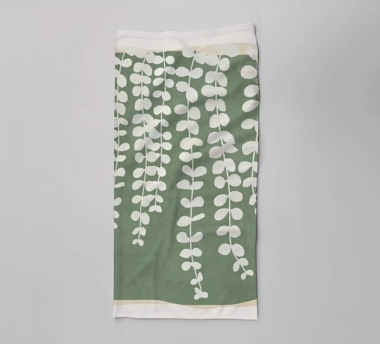 Minimal Abstract Leaves 2 asciugamano da bagno da cityart