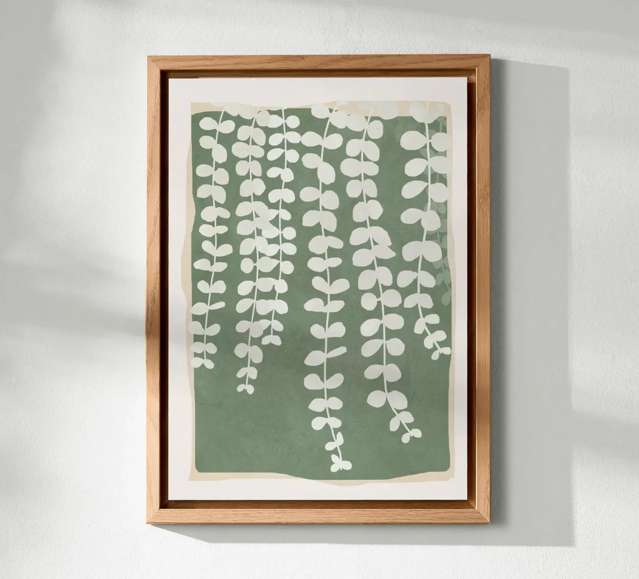 Minimal Abstract Leaves 2 alluminio dibond da cityart