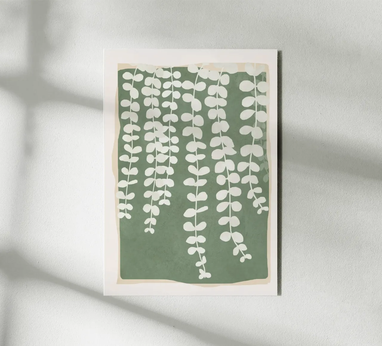 Minimal Abstract Leaves 2 alluminio dibond da cityart