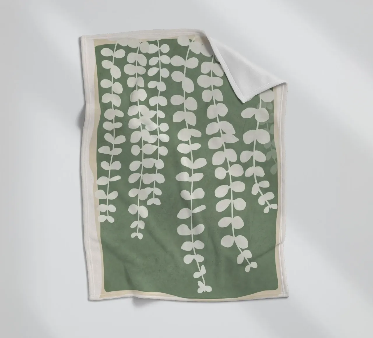 Minimal Abstract Leaves 2 coperta in pile da cityart