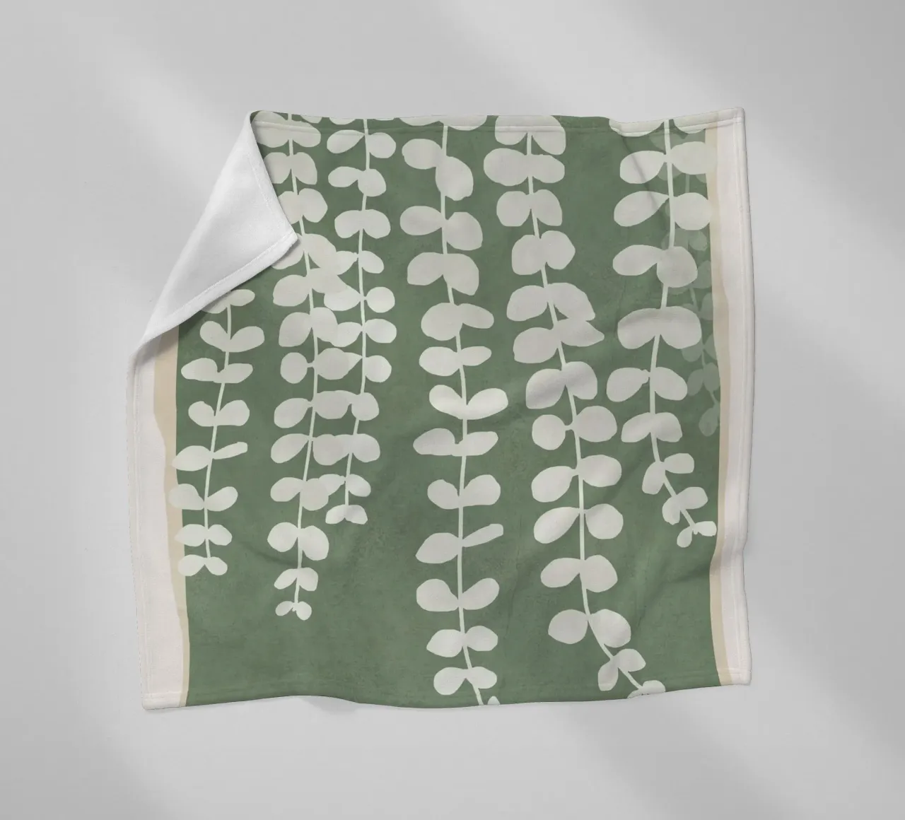 Minimal Abstract Leaves 2 coperta in pile da cityart