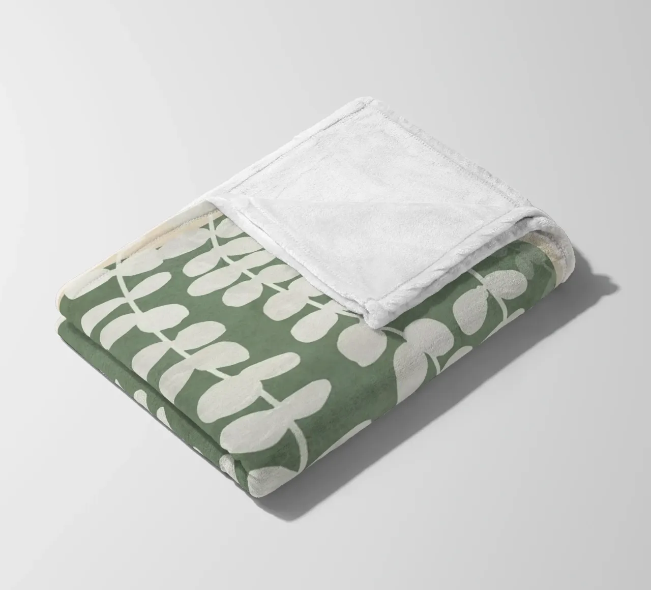 Minimal Abstract Leaves 2 coperta in pile da cityart