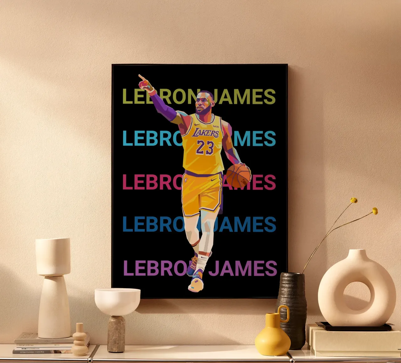 Lebron James art alluminio dibond da Hantamrata