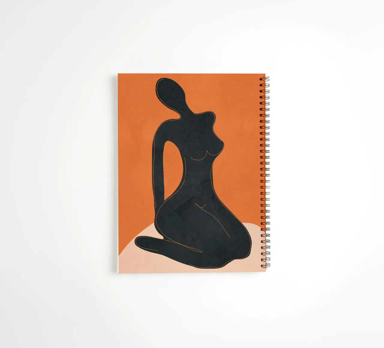 Abstract Nude II spiral notebook by cityart