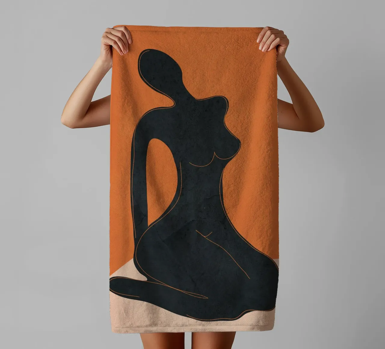 Abstract Nude II serviette de bain de cityart