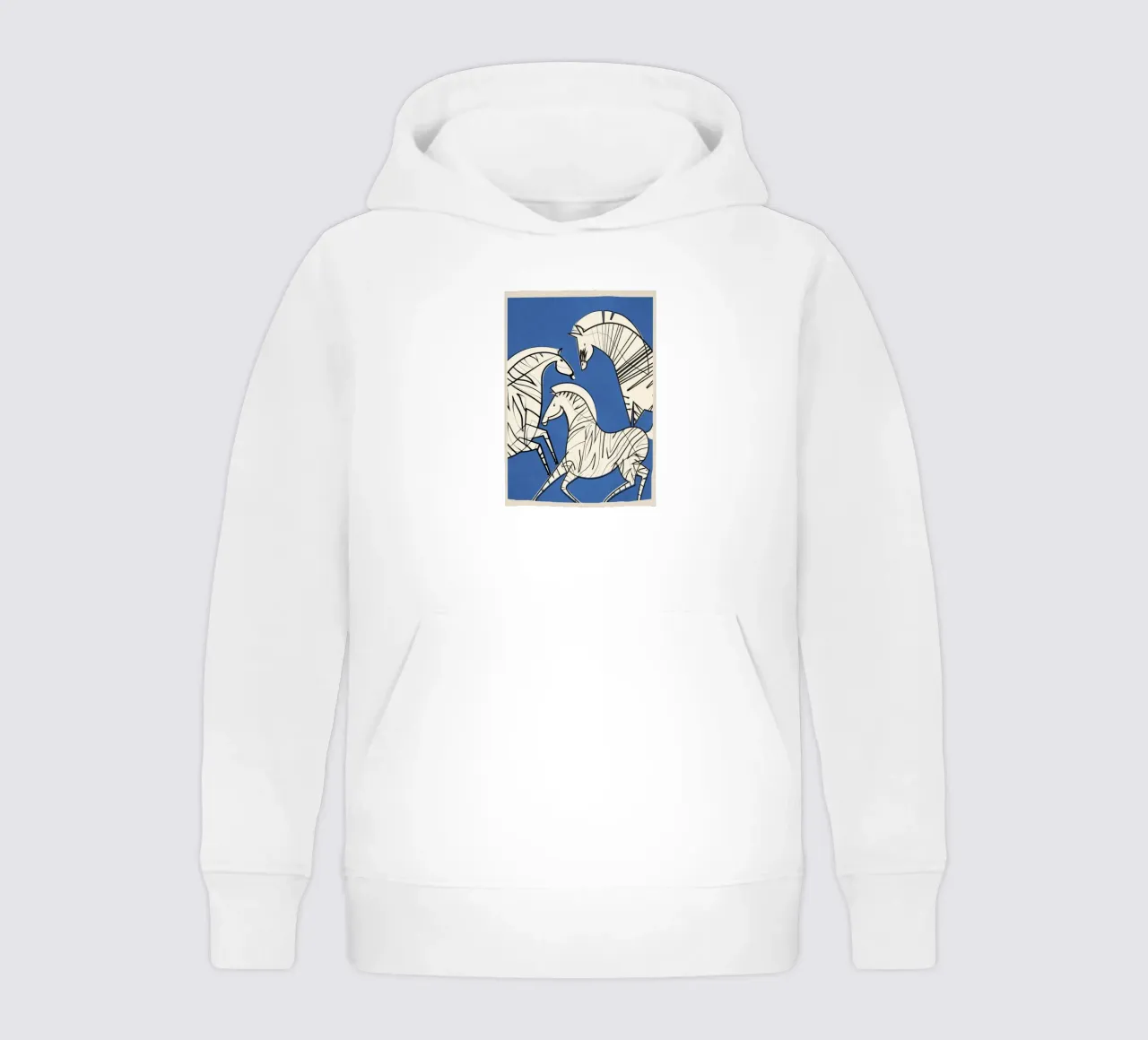 Abstract Zebra 3 felpa bambino con cappuccio da cityart