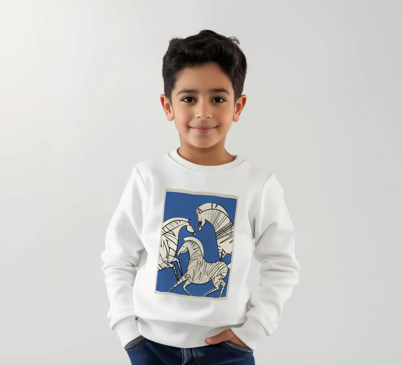 Abstract Zebra 3 felpa bambino da cityart
