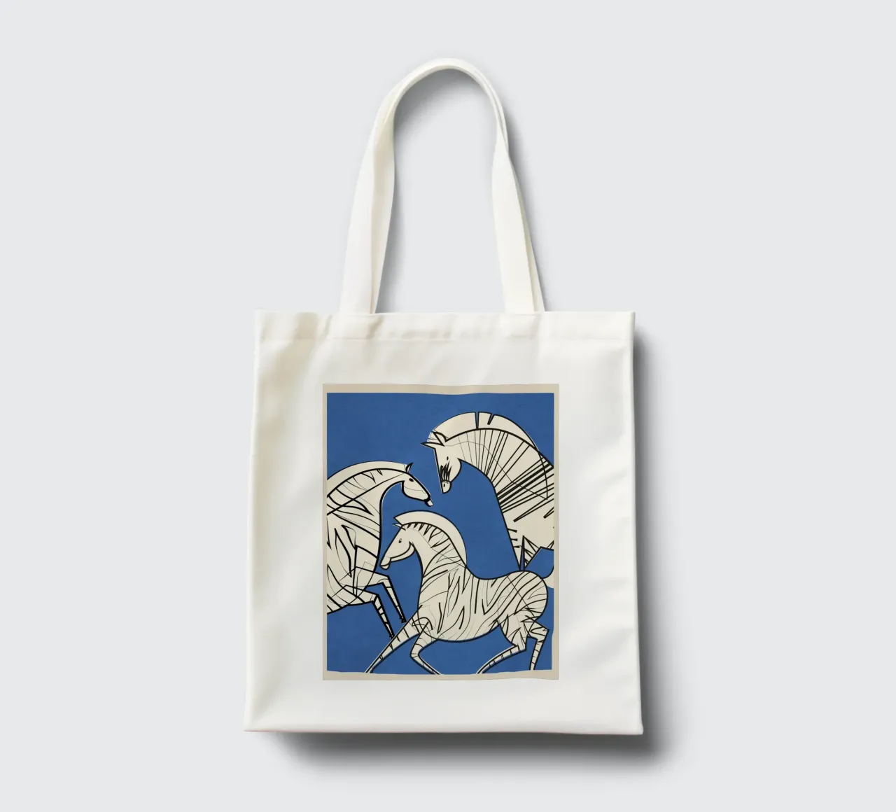 Abstract Zebra 3 borsa in juta da cityart