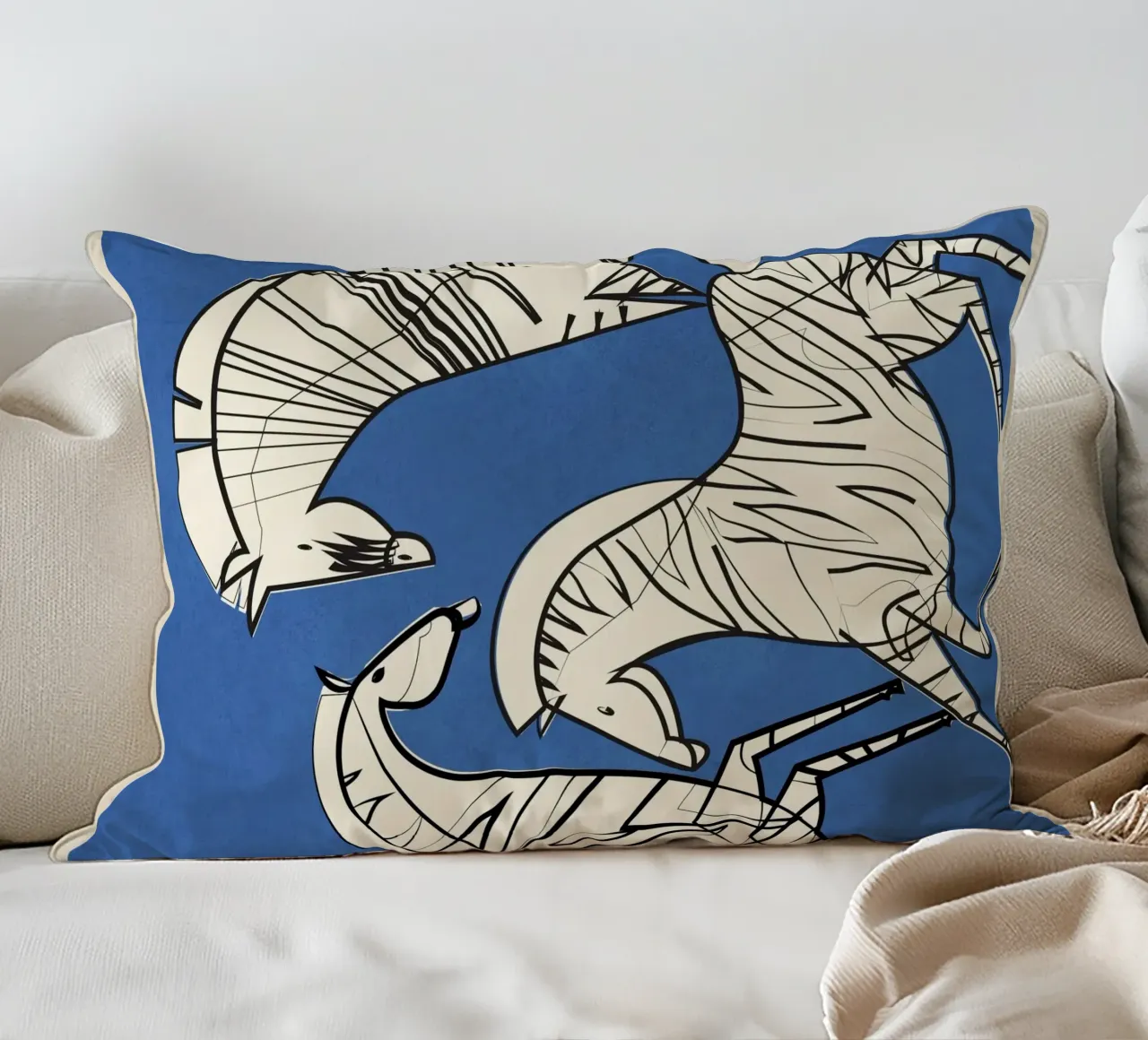 Abstract Zebra 3 cuscino da cityart