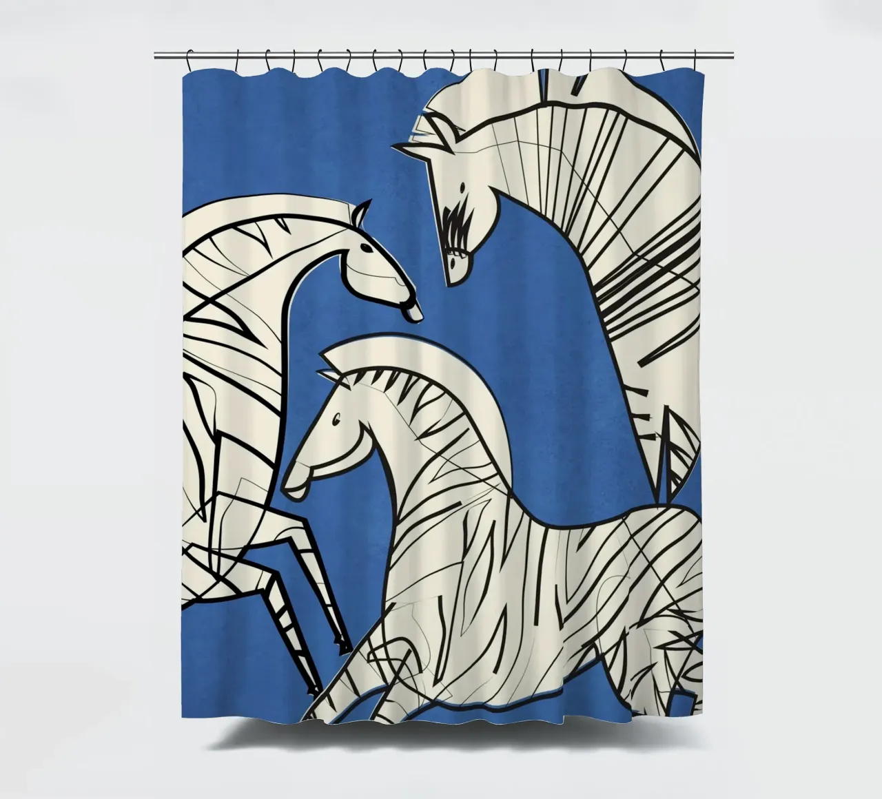 Abstract Zebra 3 tenda da doccia da cityart