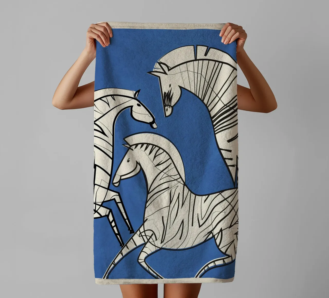 Abstract Zebra 3 asciugamano da bagno da cityart