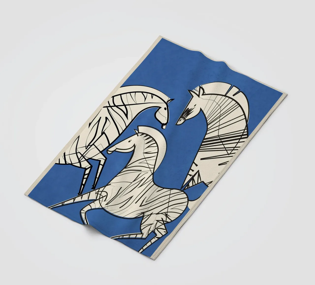Abstract Zebra 3 coperta in pile da cityart