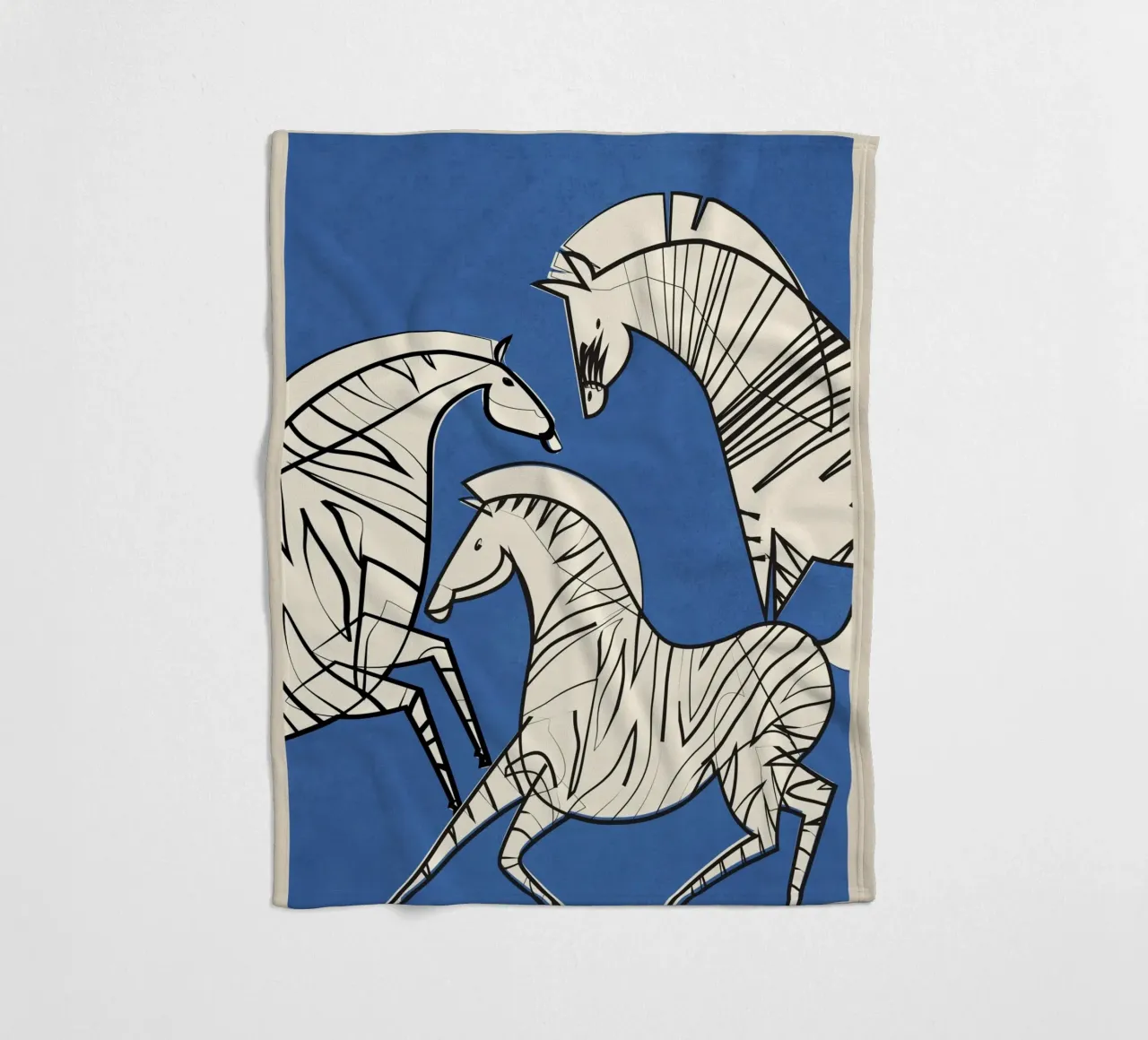 Abstract Zebra 3 coperta in pile da cityart