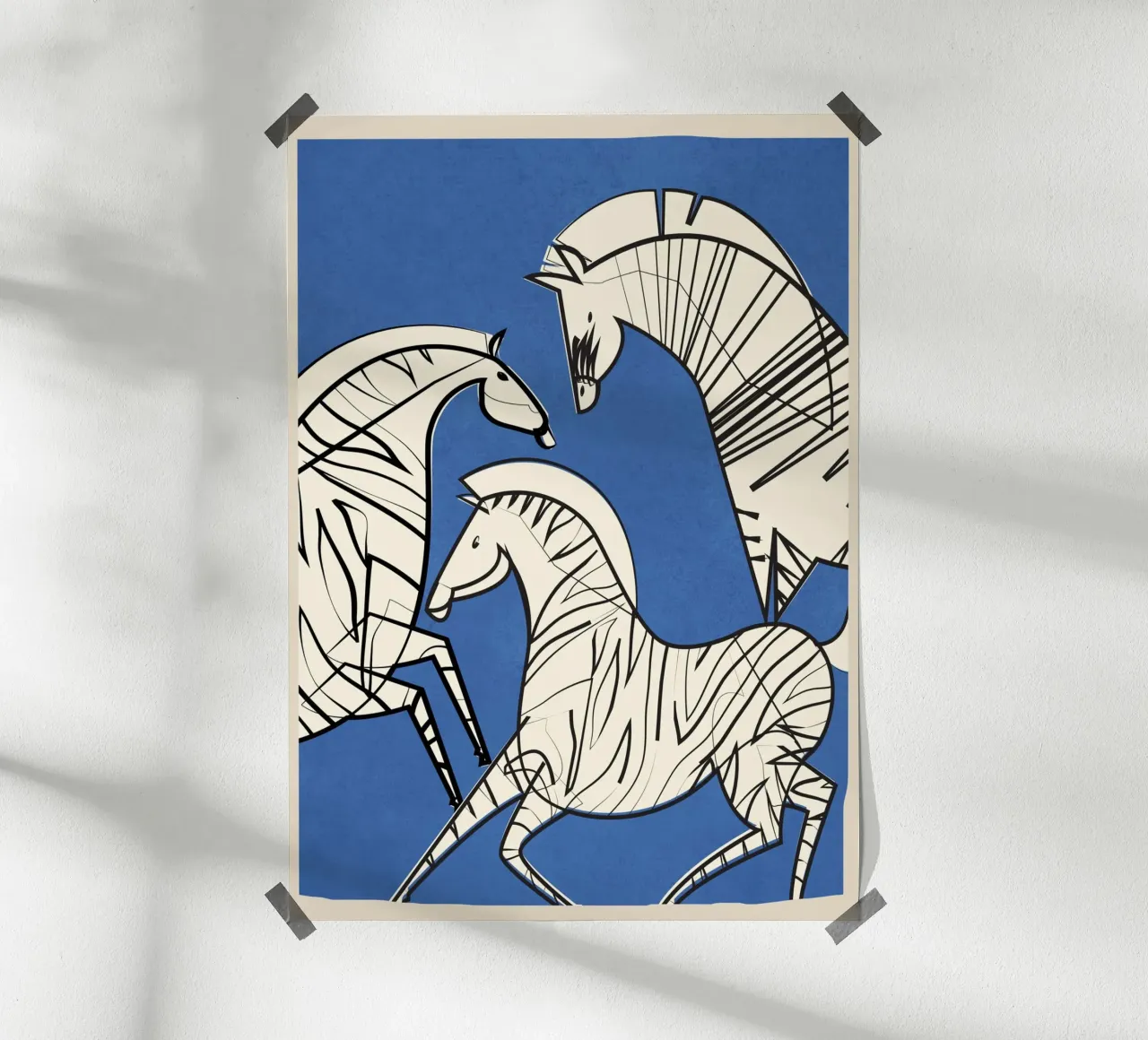 Abstract Zebra 3 carta hahnemühle da cityart