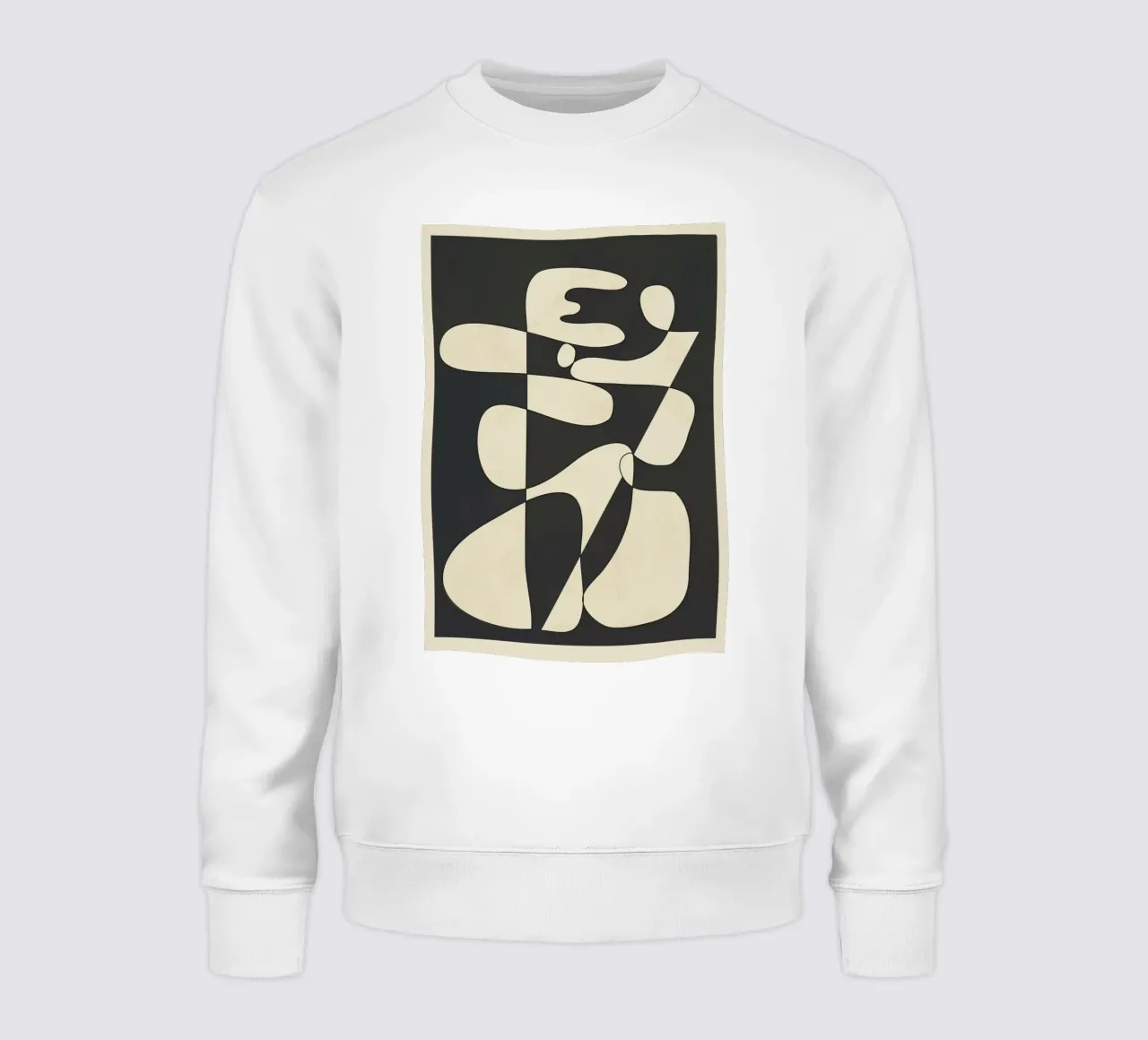Modern Abstract Contrast – Noir felpa da cityart