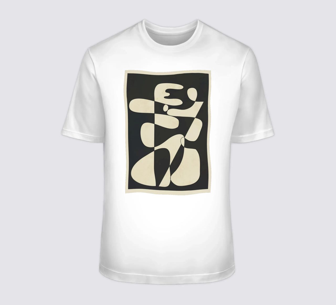 Modern Abstract Contrast – Noir t-shirt da cityart