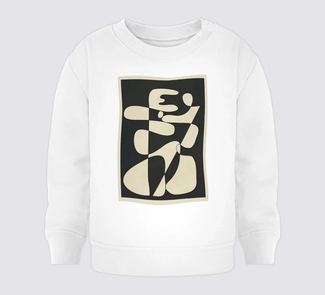 Modern Abstract Contrast – Noir sudadera de bebé de cityart