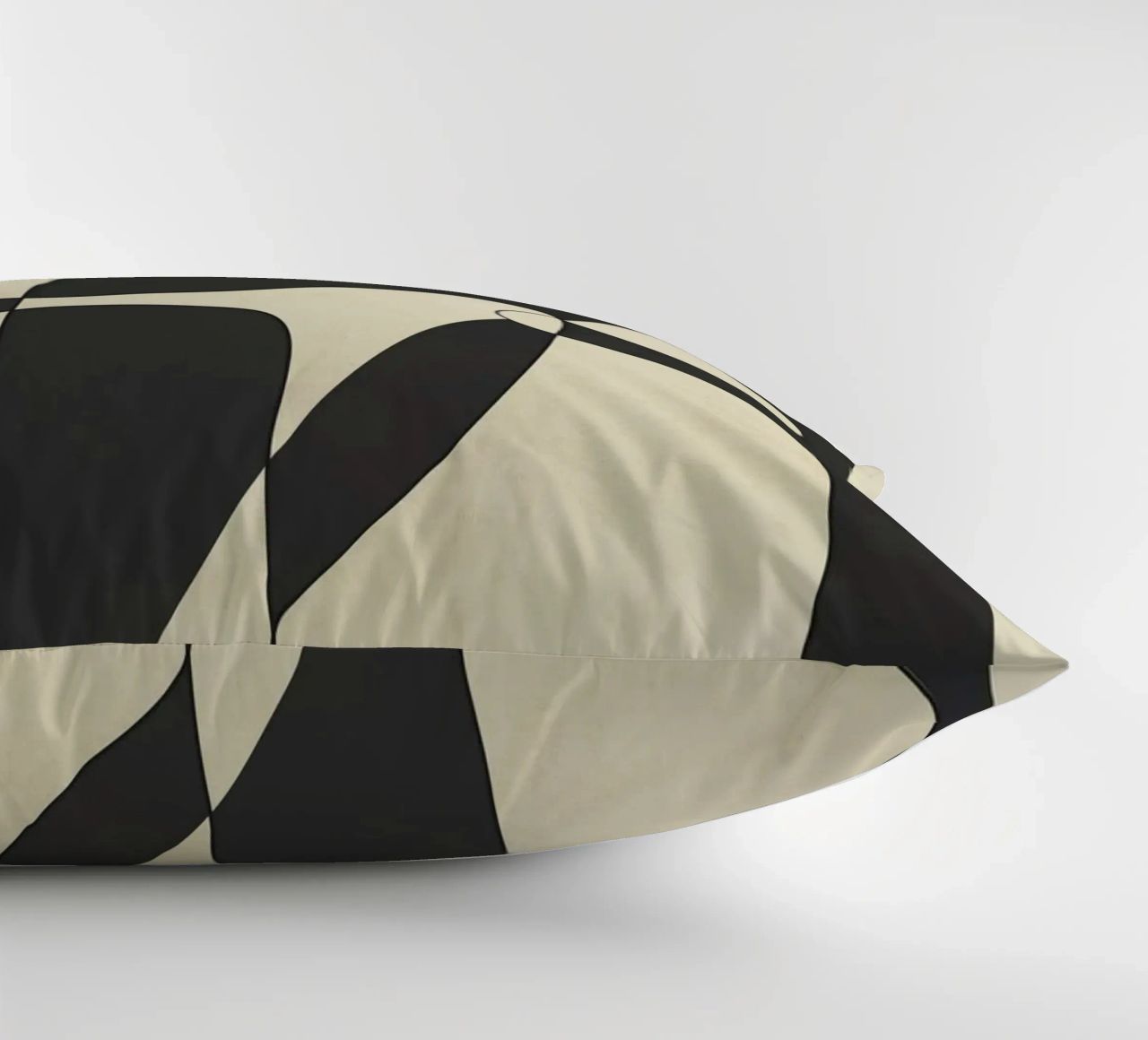 Modern Abstract Contrast – Noir cuscino da cityart