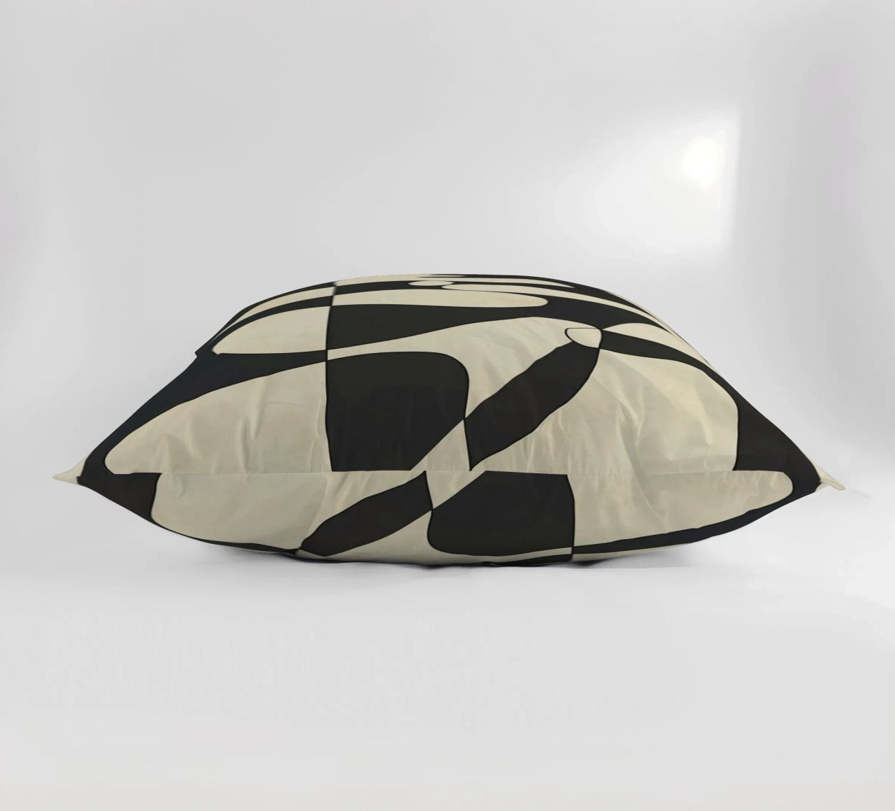 Modern Abstract Contrast – Noir cuscino da cityart