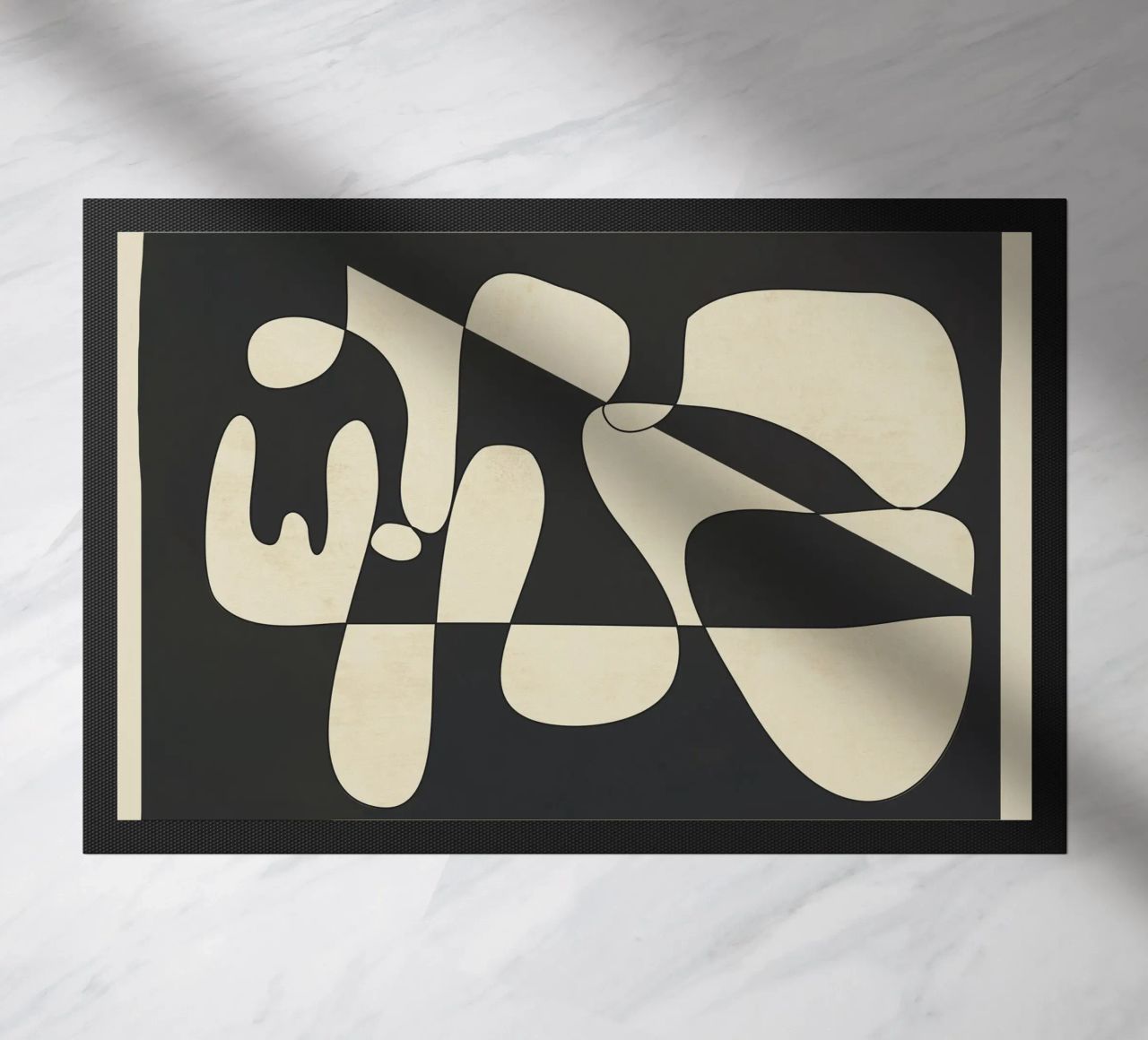 Modern Abstract Contrast – Noir zerbino da cityart