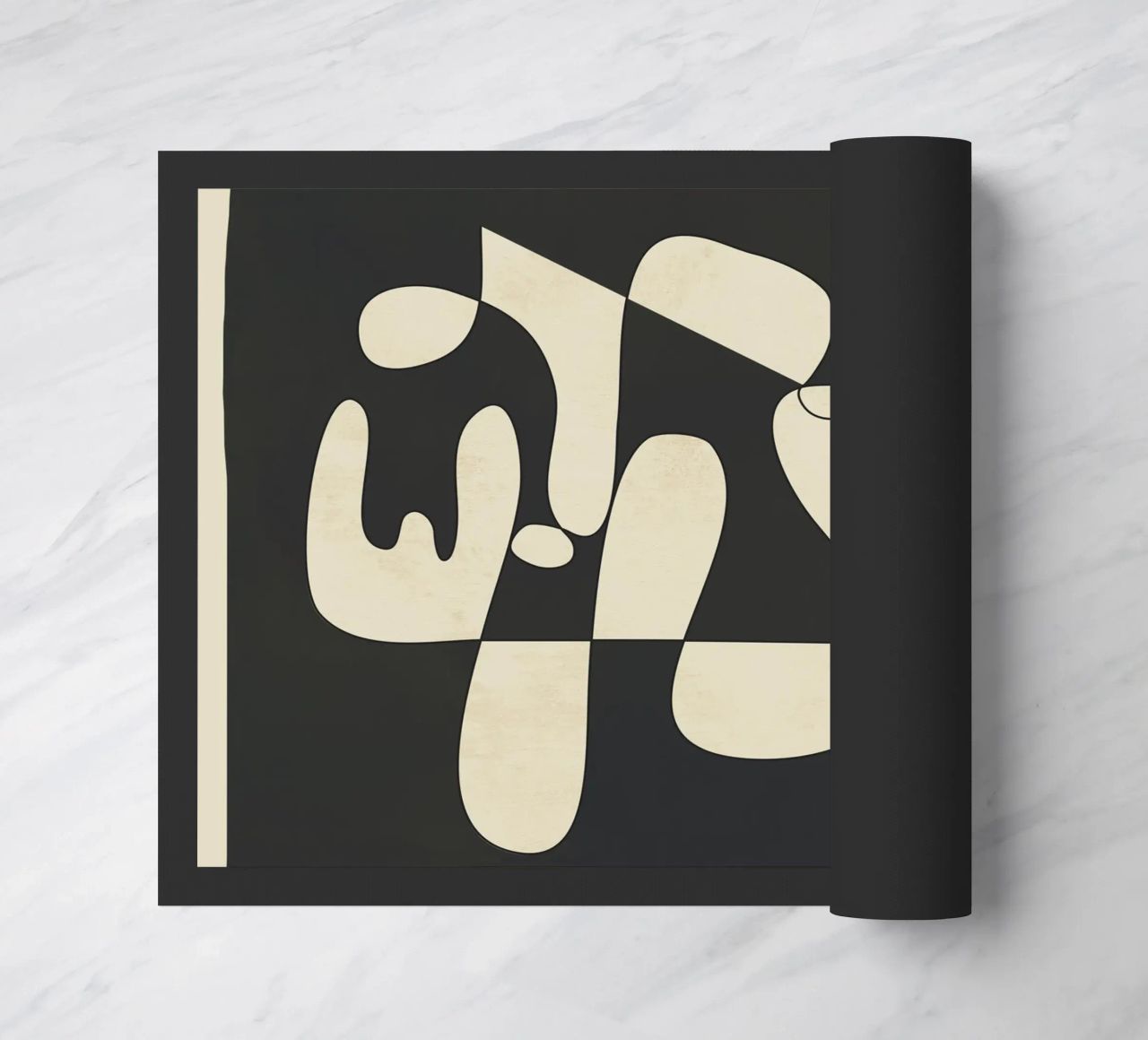 Modern Abstract Contrast – Noir zerbino da cityart