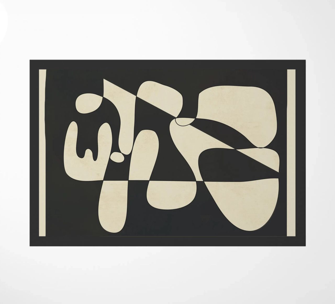 Modern Abstract Contrast – Noir zerbino da cityart