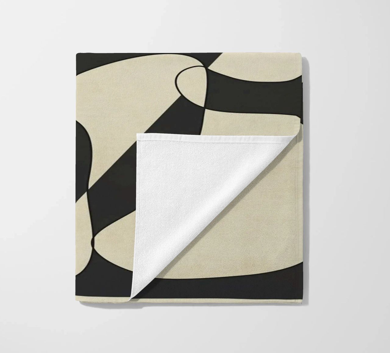 Modern Abstract Contrast – Noir telo mare da cityart