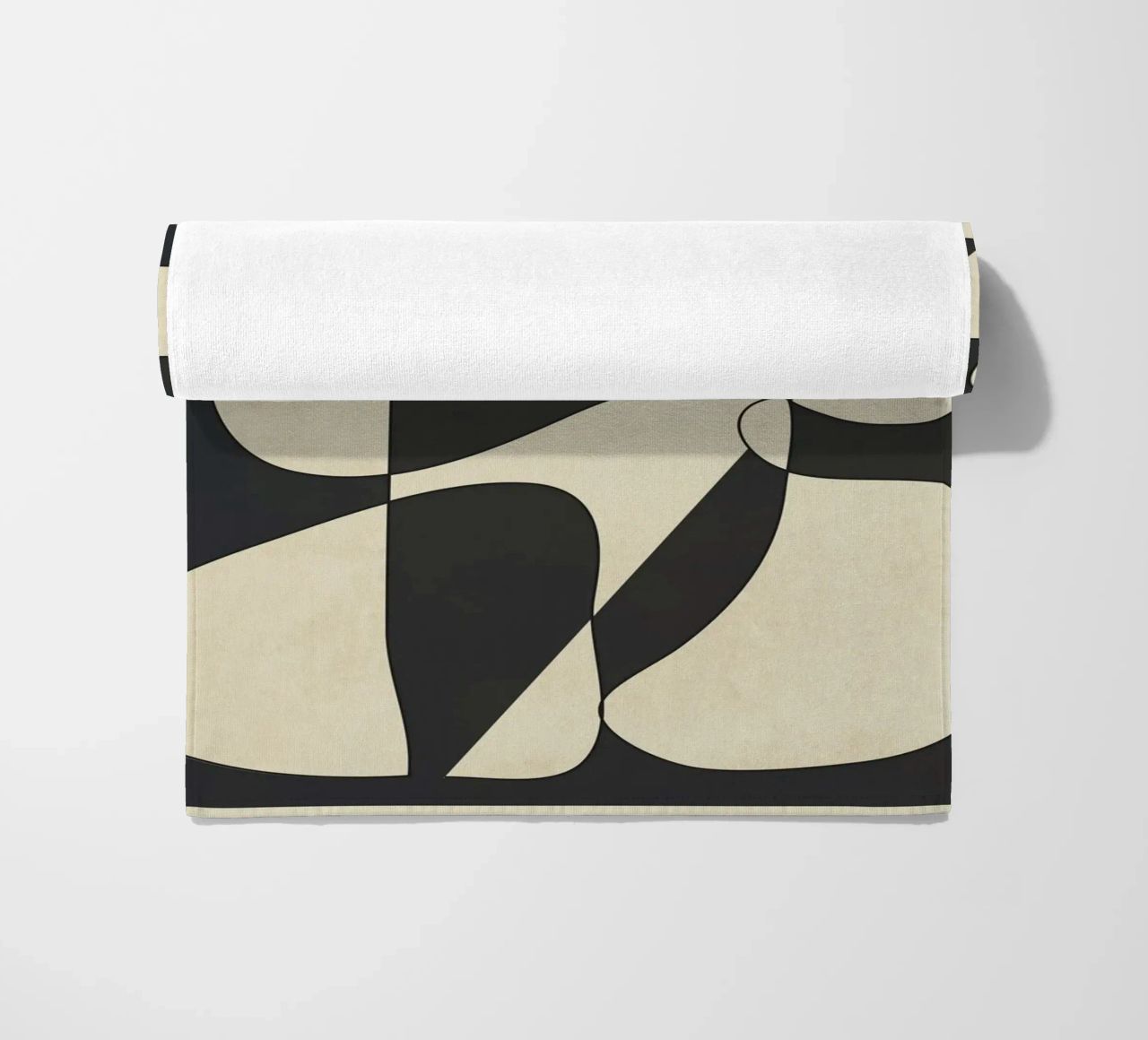 Modern Abstract Contrast – Noir telo mare da cityart