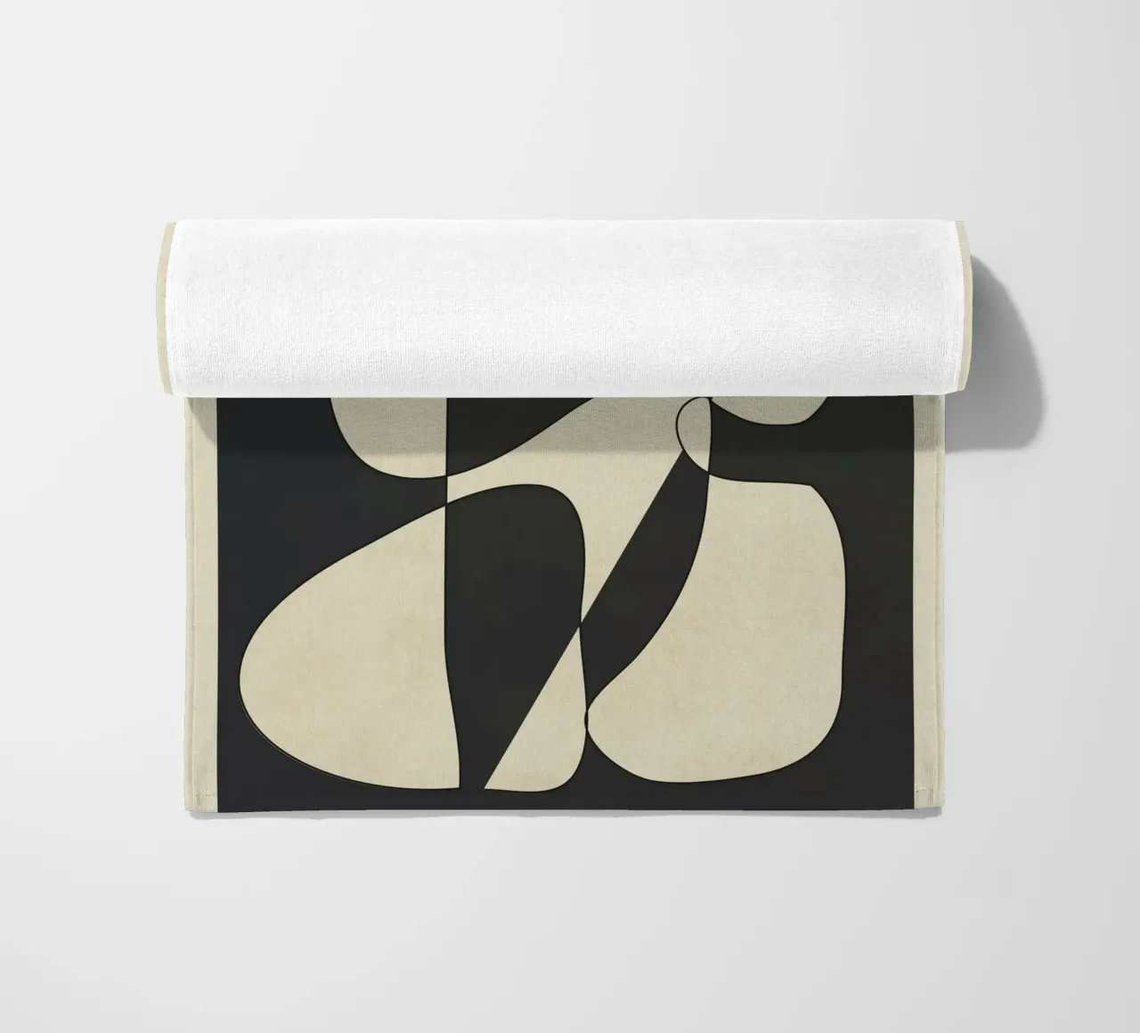 Modern Abstract Contrast – Noir telo mare da cityart