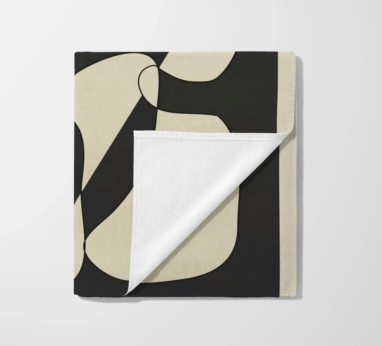Modern Abstract Contrast – Noir telo mare da cityart