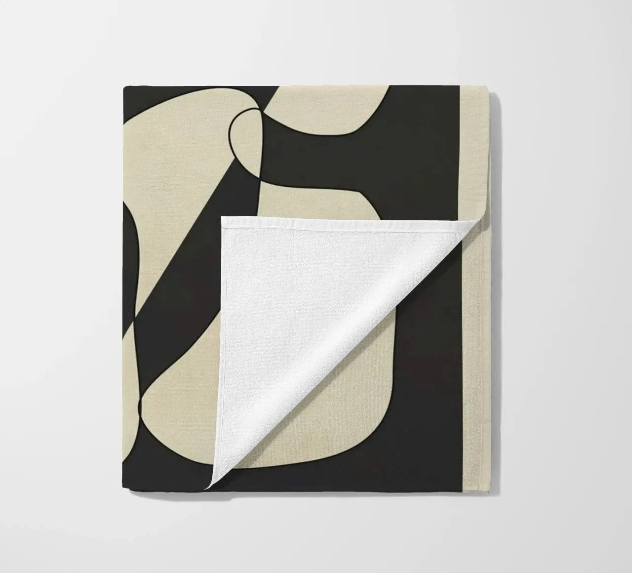 Modern Abstract Contrast – Noir telo mare da cityart