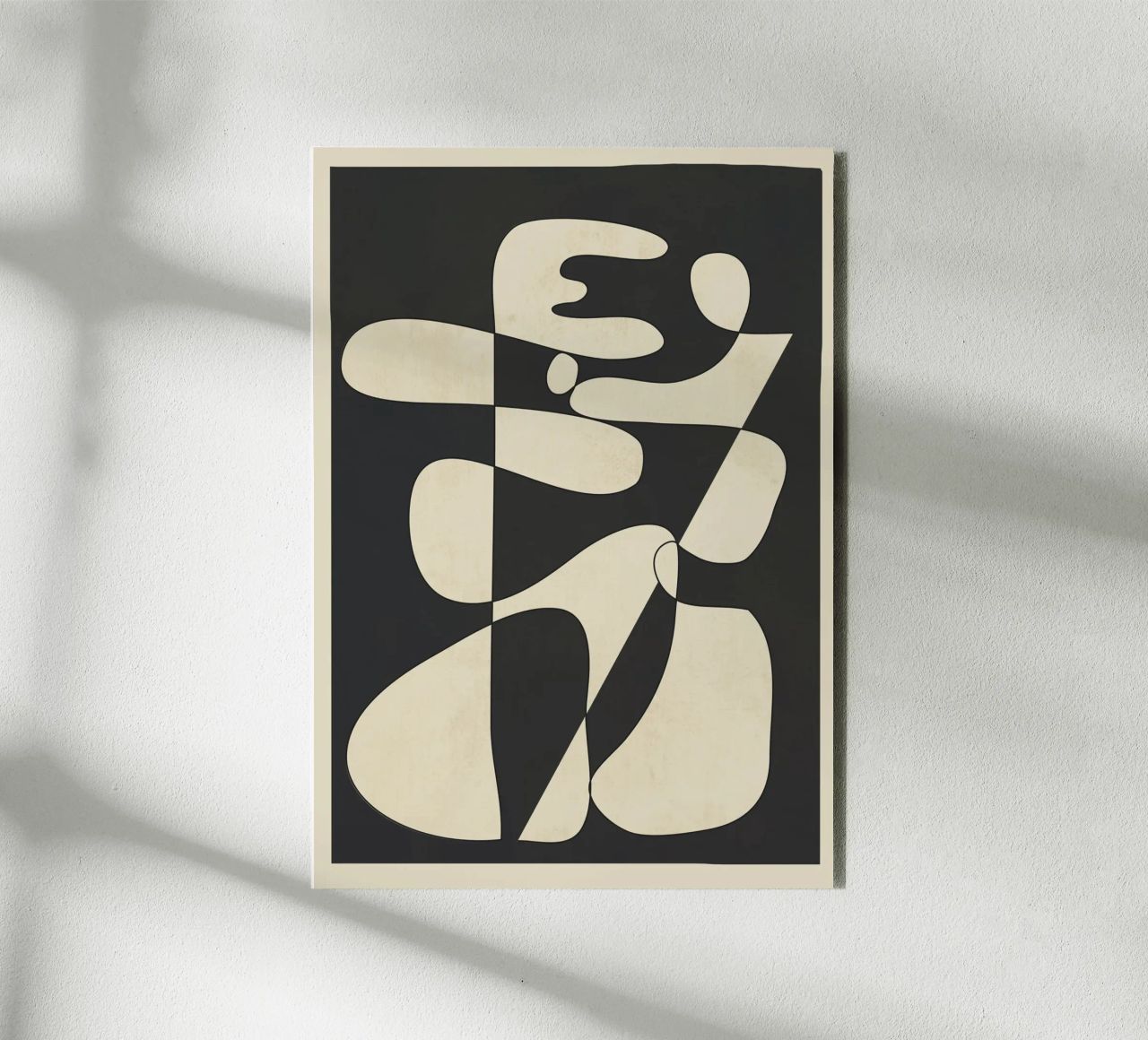 Modern Abstract Contrast – Noir alluminio dibond da cityart