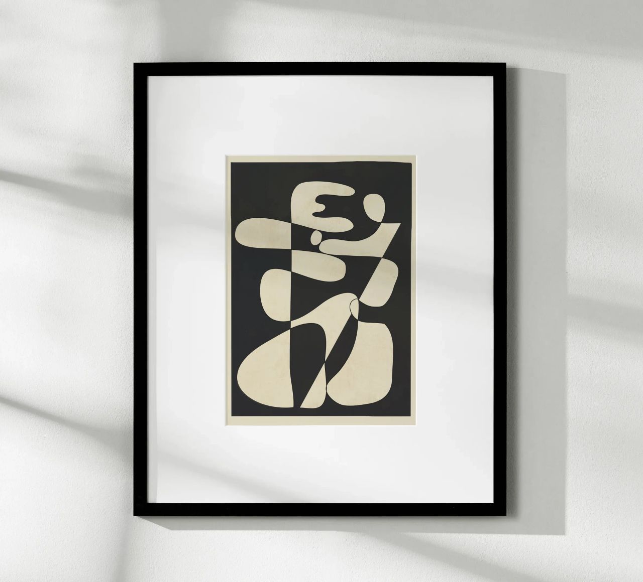 Modern Abstract Contrast – Noir carta hahnemühle da cityart