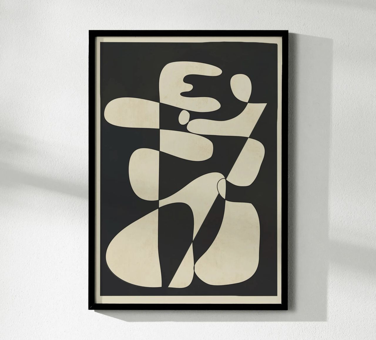 Modern Abstract Contrast – Noir carta hahnemühle da cityart