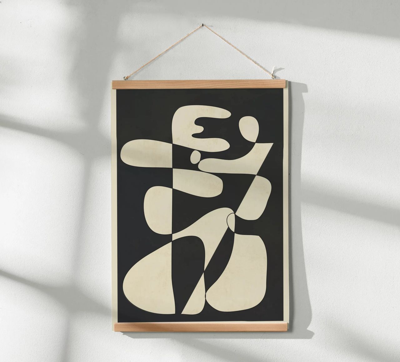 Modern Abstract Contrast – Noir carta hahnemühle da cityart