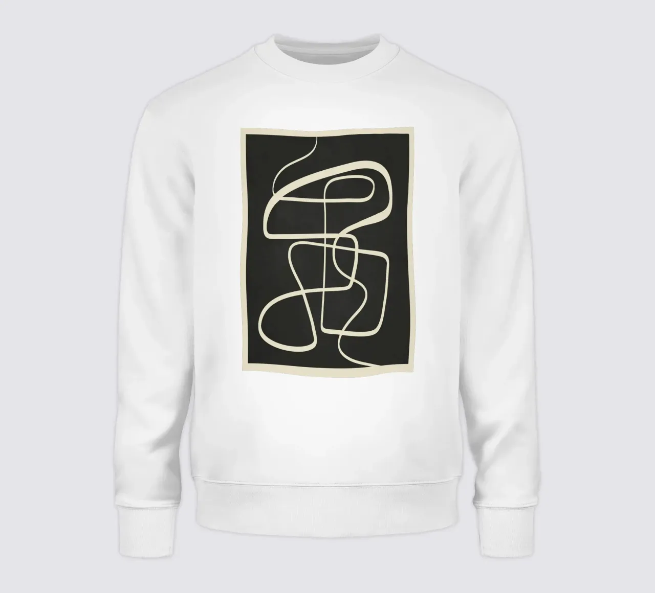 Modern Abstract Lines – Noir felpa da cityart