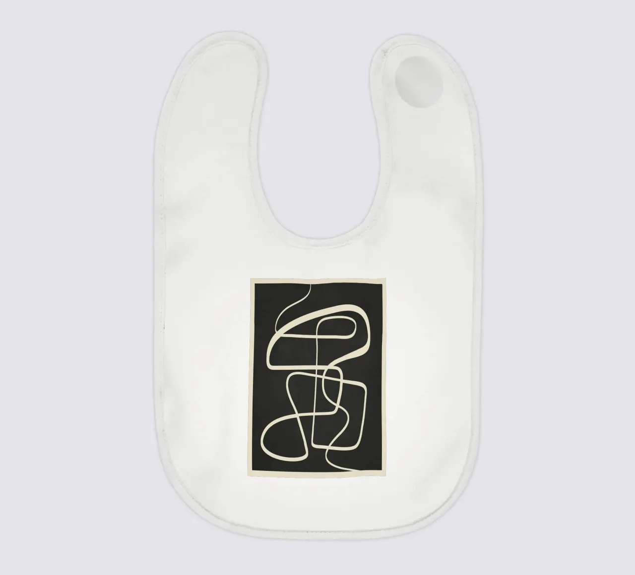 Modern Abstract Lines – Noir bavaglino da cityart