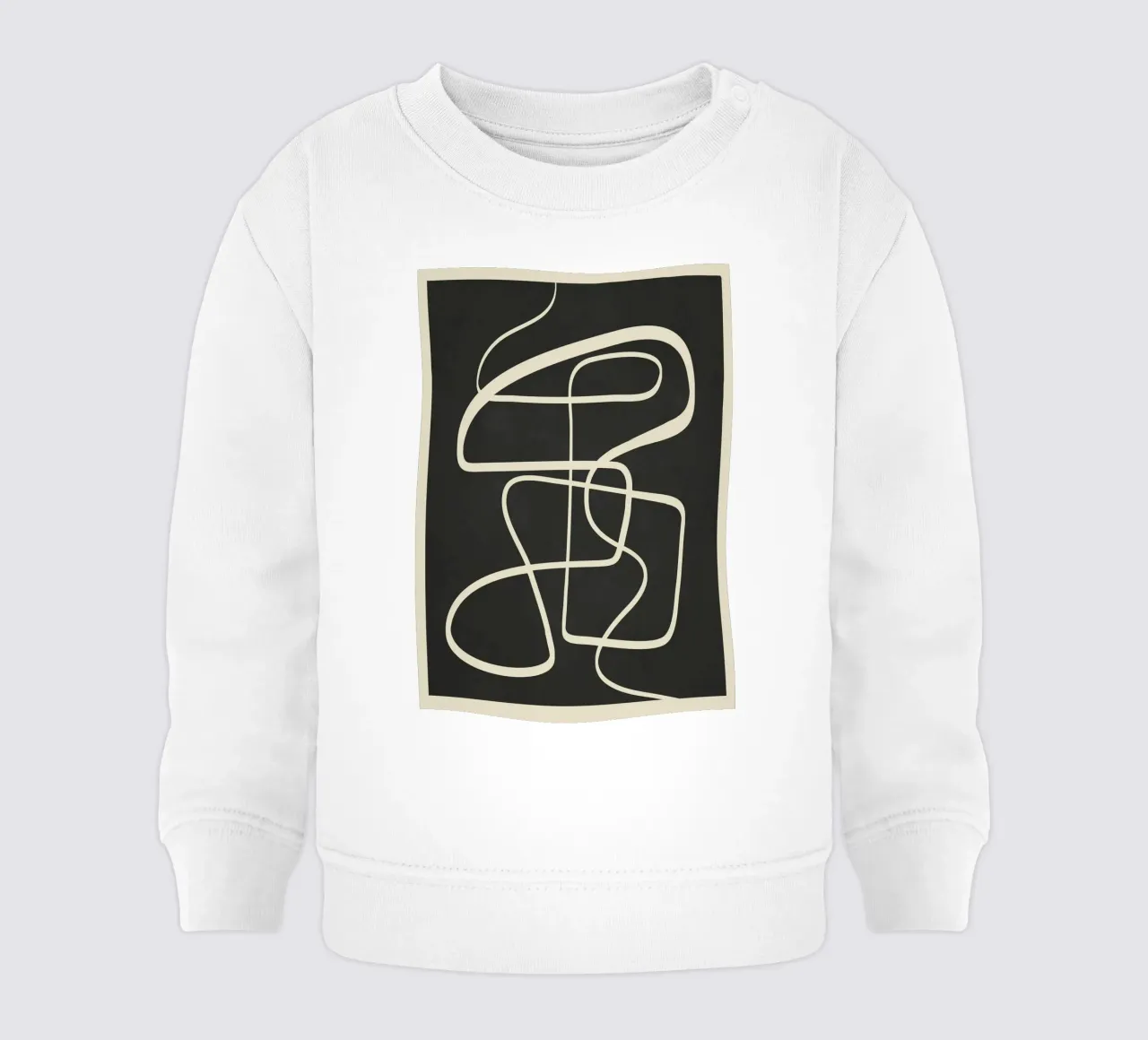 Modern Abstract Lines – Noir Baby Sweatshirt von cityart