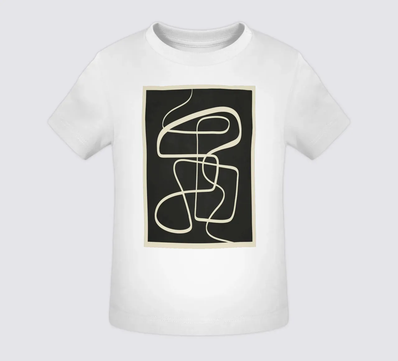 Modern Abstract Lines – Noir maglietta neonato da cityart