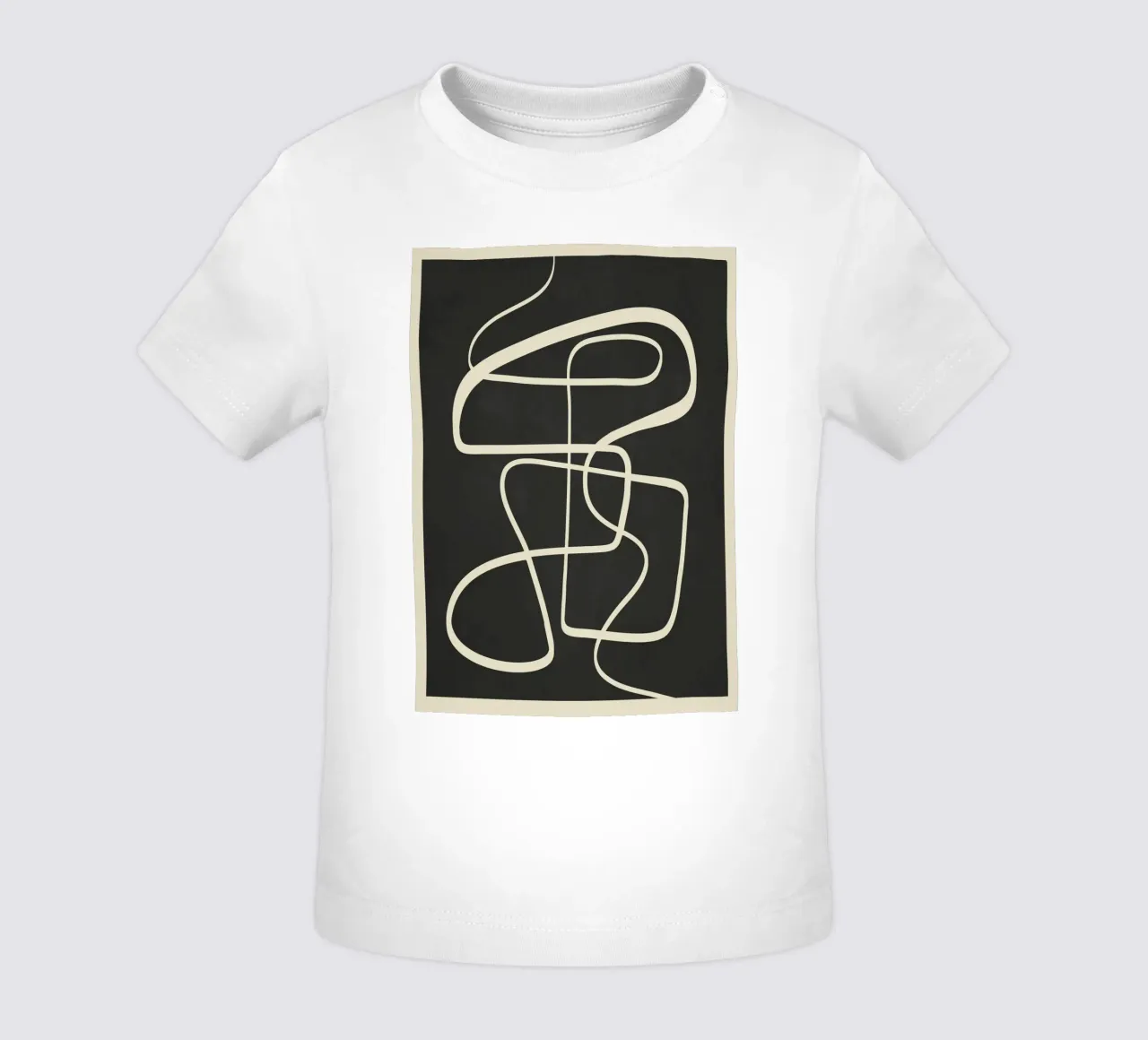 Modern Abstract Lines – Noir camiseta de bebé de cityart