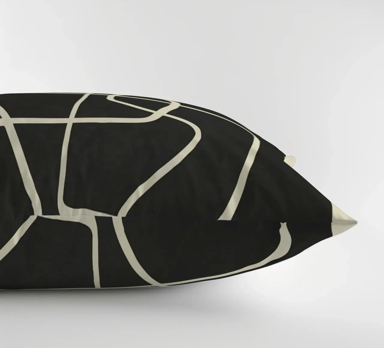 Modern Abstract Lines – Noir cuscino da cityart