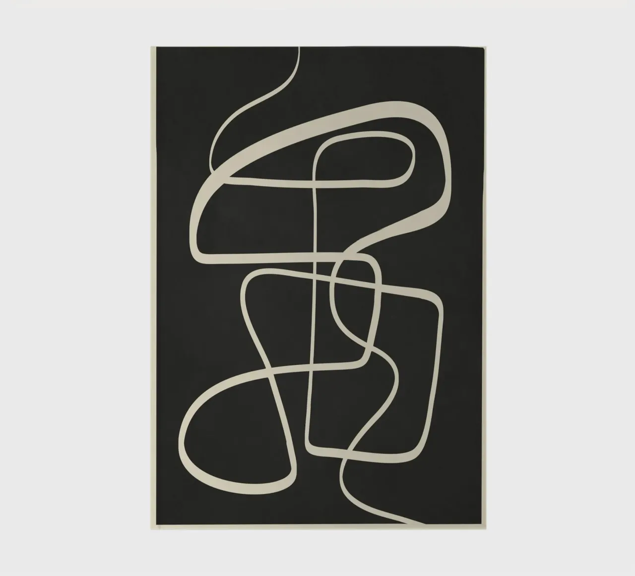 Modern Abstract Lines – Noir diario da cityart