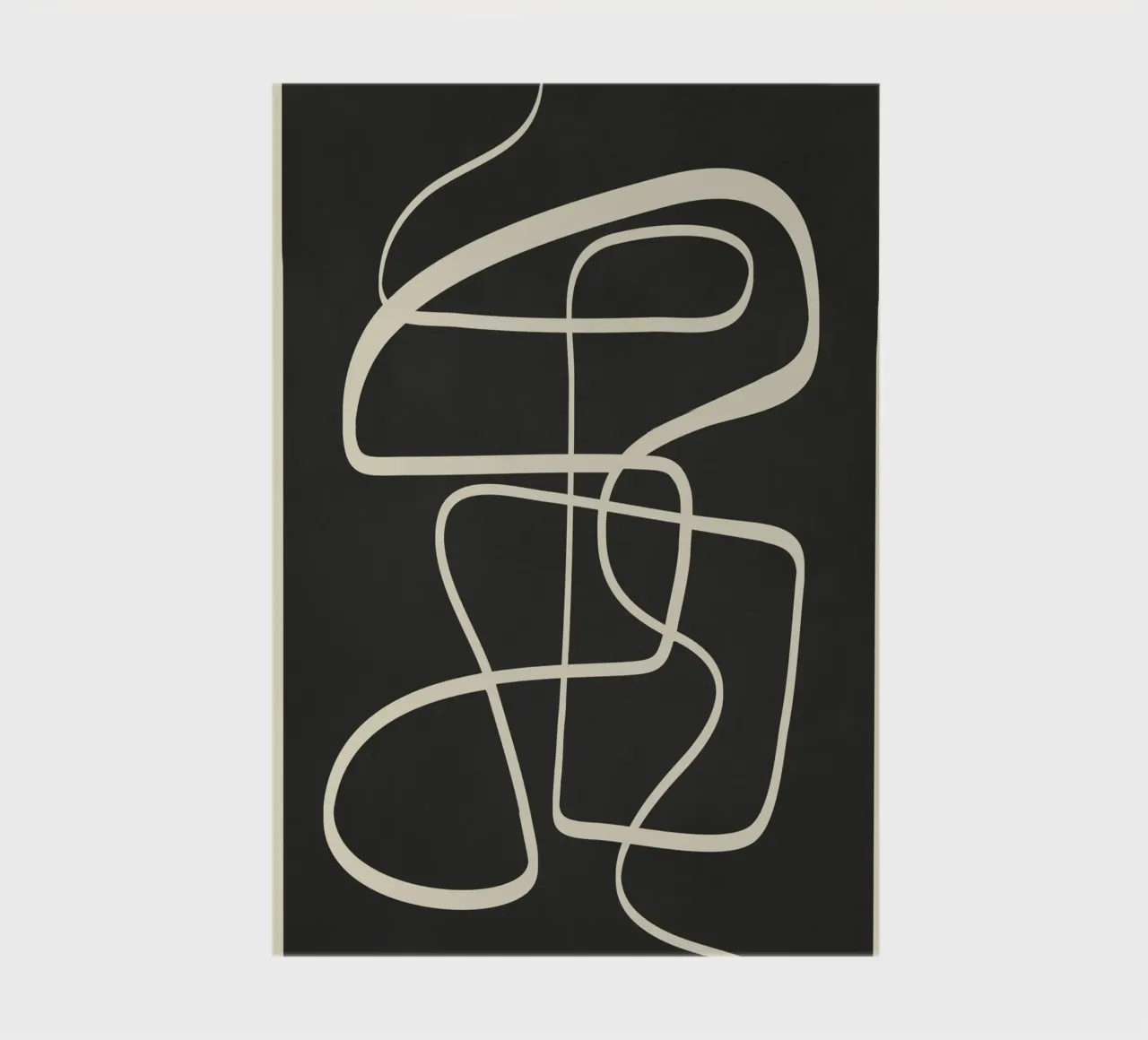 Modern Abstract Lines – Noir diario da cityart