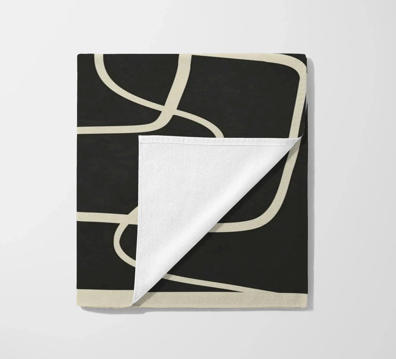 Modern Abstract Lines – Noir telo mare da cityart