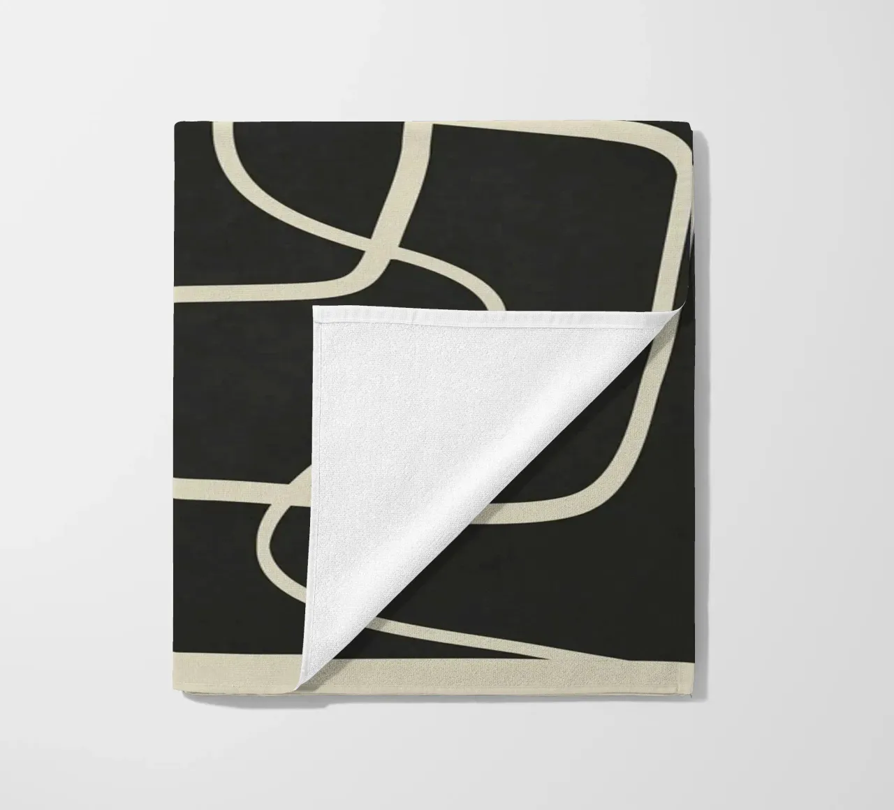 Modern Abstract Lines – Noir telo mare da cityart