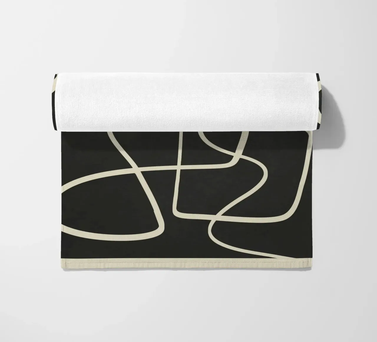 Modern Abstract Lines – Noir telo mare da cityart