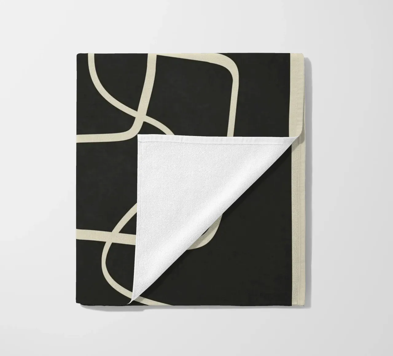 Modern Abstract Lines – Noir telo mare da cityart